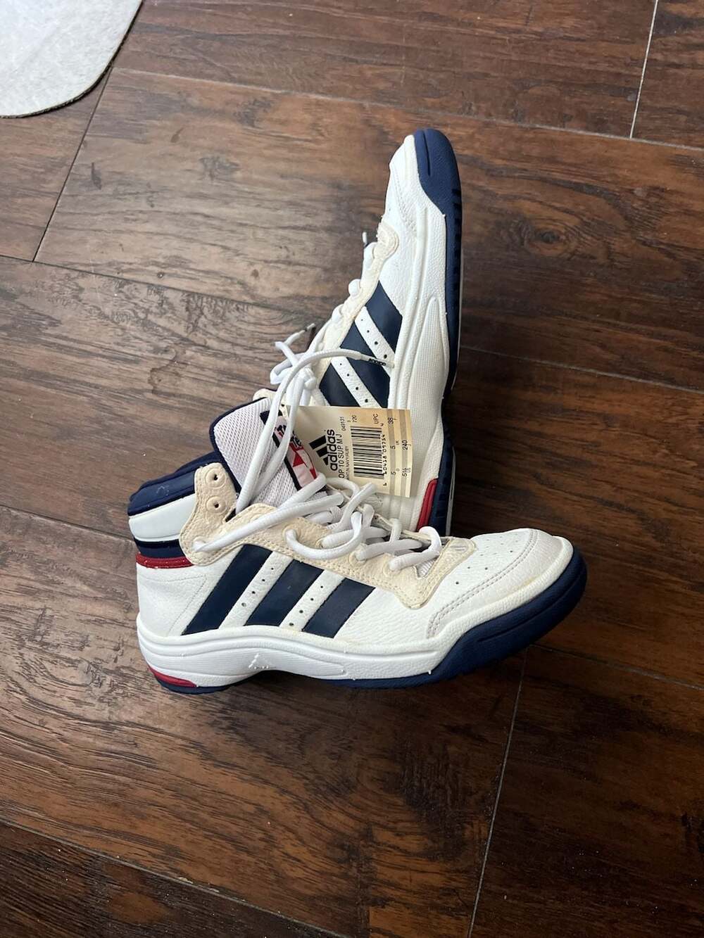 Adidas Top Ten Supreme MJ White Navy Ruby High Top Sneakers Size 5.5